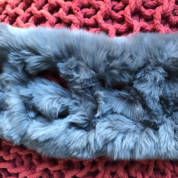 Grey mink scarf - Picture 4 of 6